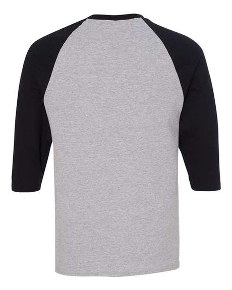Gildan Men's Heavy Cotton 3/4-Sleeve Raglan T-Shirt 5700 Mens Apparel Shirts & Tops