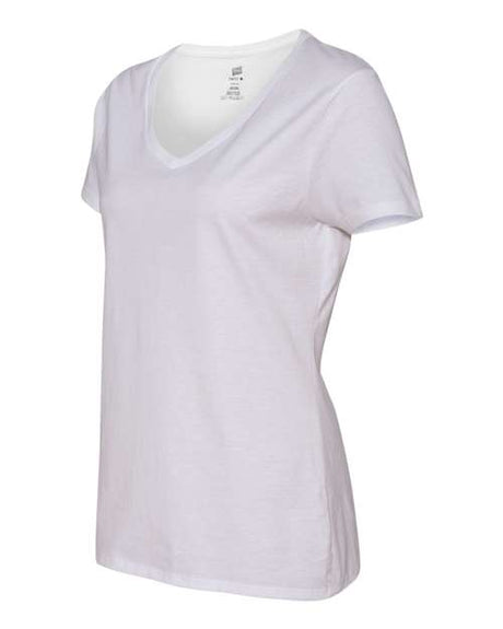 Hanes Women's Perfect-T Cotton V-Neck T-Shirt Womens Apparel Shirts & Tops