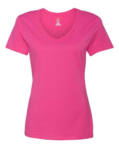 Hanes Women's Perfect-T Cotton V-Neck T-Shirt Womens Apparel Shirts & Tops