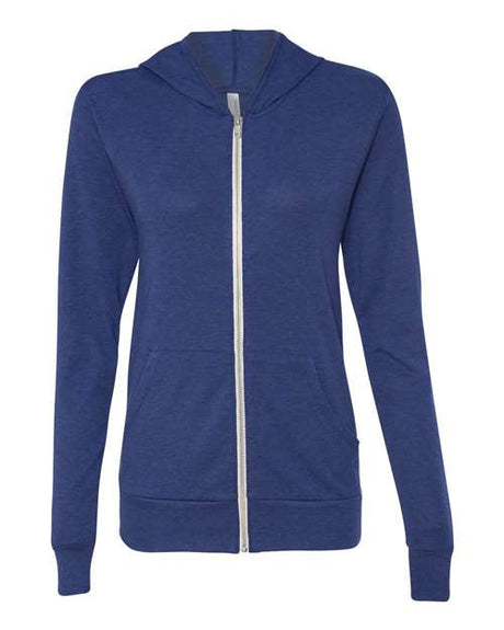 BELLA + CANVAS Men's Triblend Full-Zip Lightweight Hoodie BC3939 Mens Apparel Sweatshirts & Fleece