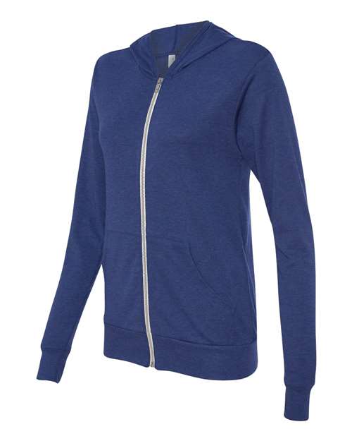 BELLA + CANVAS Men's Triblend Full-Zip Lightweight Hoodie BC3939 Mens Apparel Sweatshirts & Fleece