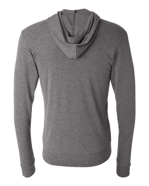 BELLA + CANVAS Men's Triblend Full-Zip Lightweight Hoodie BC3939 Mens Apparel Sweatshirts & Fleece