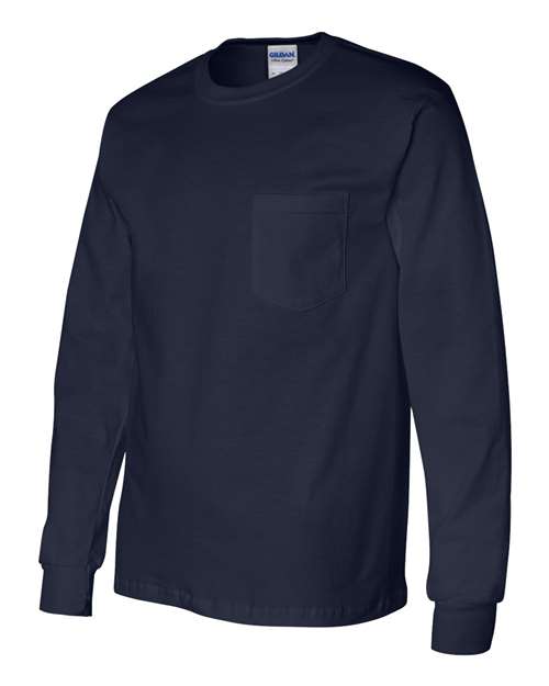 Gildan - Ultra Cotton® Long Sleeve Pocket T-Shirt Gildan