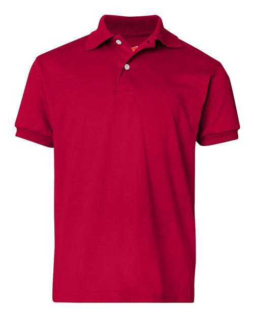 Hanes Youth Ecosmart Jersey Polo Youth Apparel Shirts & Tops