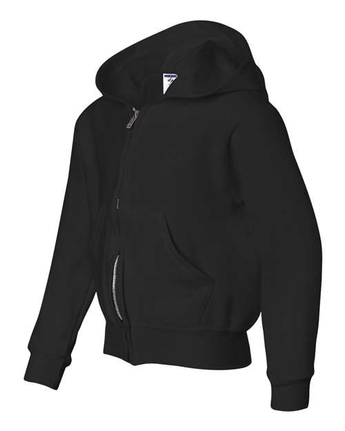 JERZEES Youth NuBlend Full-Zip Hooded Sweatshirt 993B Youth Apparel Hoodies & Sweatshirts