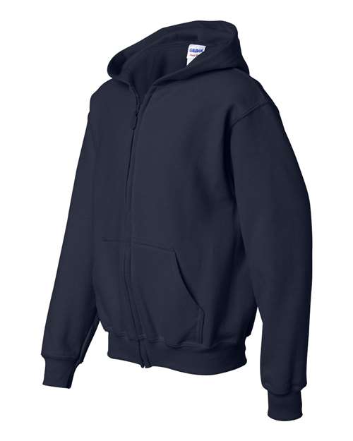 Gildan Youth Heavy Blend Full-Zip Hooded Sweatshirt Youth Apparel Hoodies & Sweatshirts