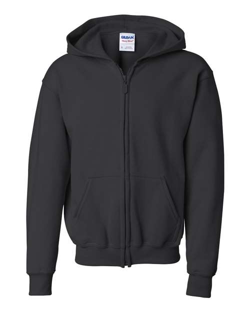 Gildan Youth Heavy Blend Full-Zip Hooded Sweatshirt Youth Apparel Hoodies & Sweatshirts
