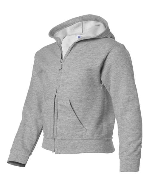 Gildan Youth Heavy Blend Full-Zip Hooded Sweatshirt Youth Apparel Hoodies & Sweatshirts