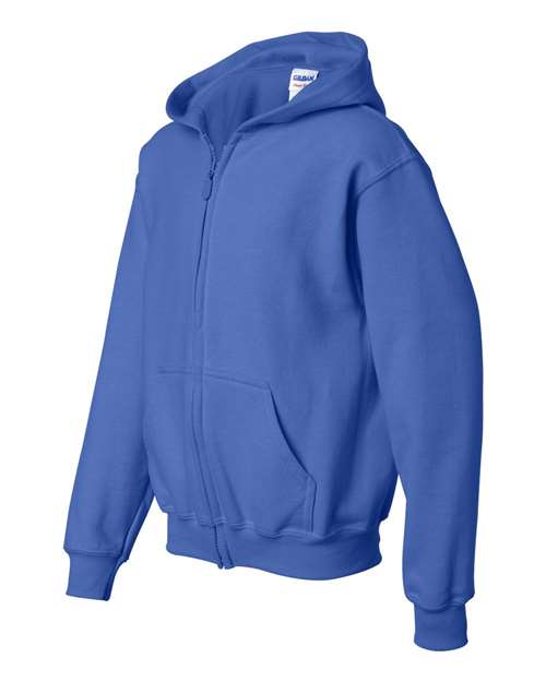 Gildan Youth Heavy Blend Full-Zip Hooded Sweatshirt Youth Apparel Hoodies & Sweatshirts