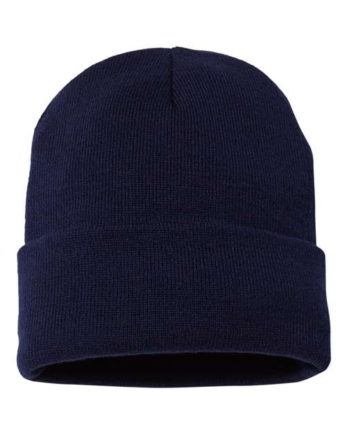 Sportsman Men's Jersey Lined 12" Cuffed Beanie Unisex Accessories Hats & Caps