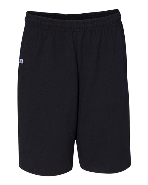 Russell Athletic Men's Essential Jersey Cotton 10" Shorts with Pockets Mens Apparel Shorts