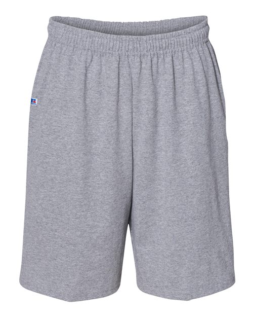 Russell Athletic Men's Essential Jersey Cotton 10" Shorts with Pockets Mens Apparel Shorts