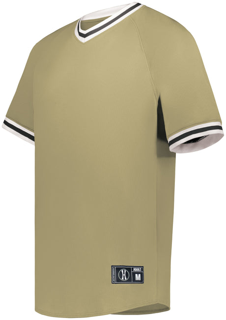 Holloway Men's Retro V-Neck Baseball Jersey Baseball Jerseys Adult