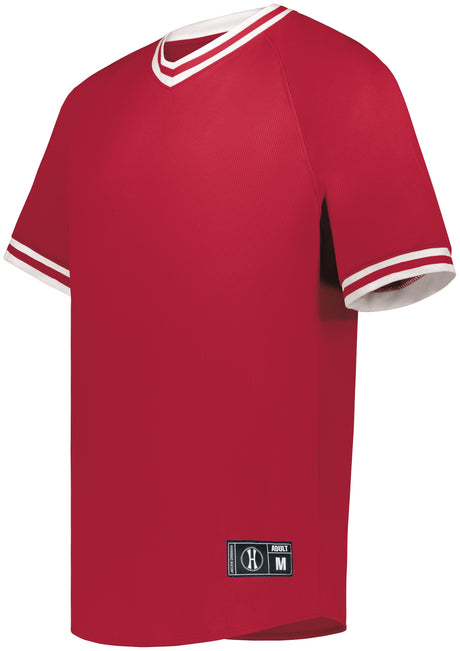 Holloway Men's Retro V-Neck Baseball Jersey Baseball Jerseys Adult
