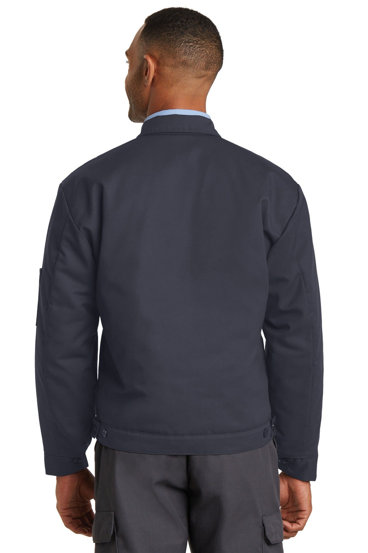 Red Kap Men's Slash Pocket Jacket. JT22 Corporate Apparel Jackets & Vests