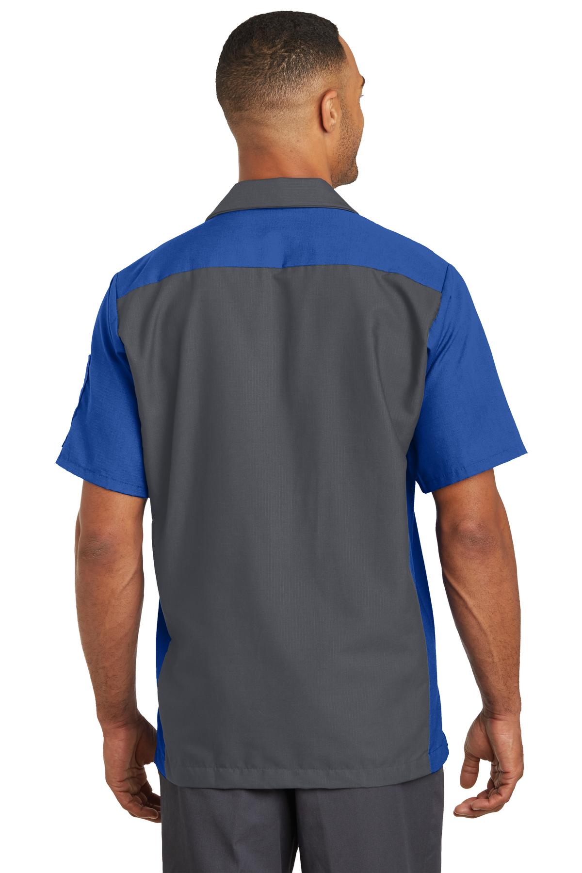 Red Kap Men's Short Sleeve Automotive Crew Shirt. SY20 Corporate Apparel Shirts & Tops