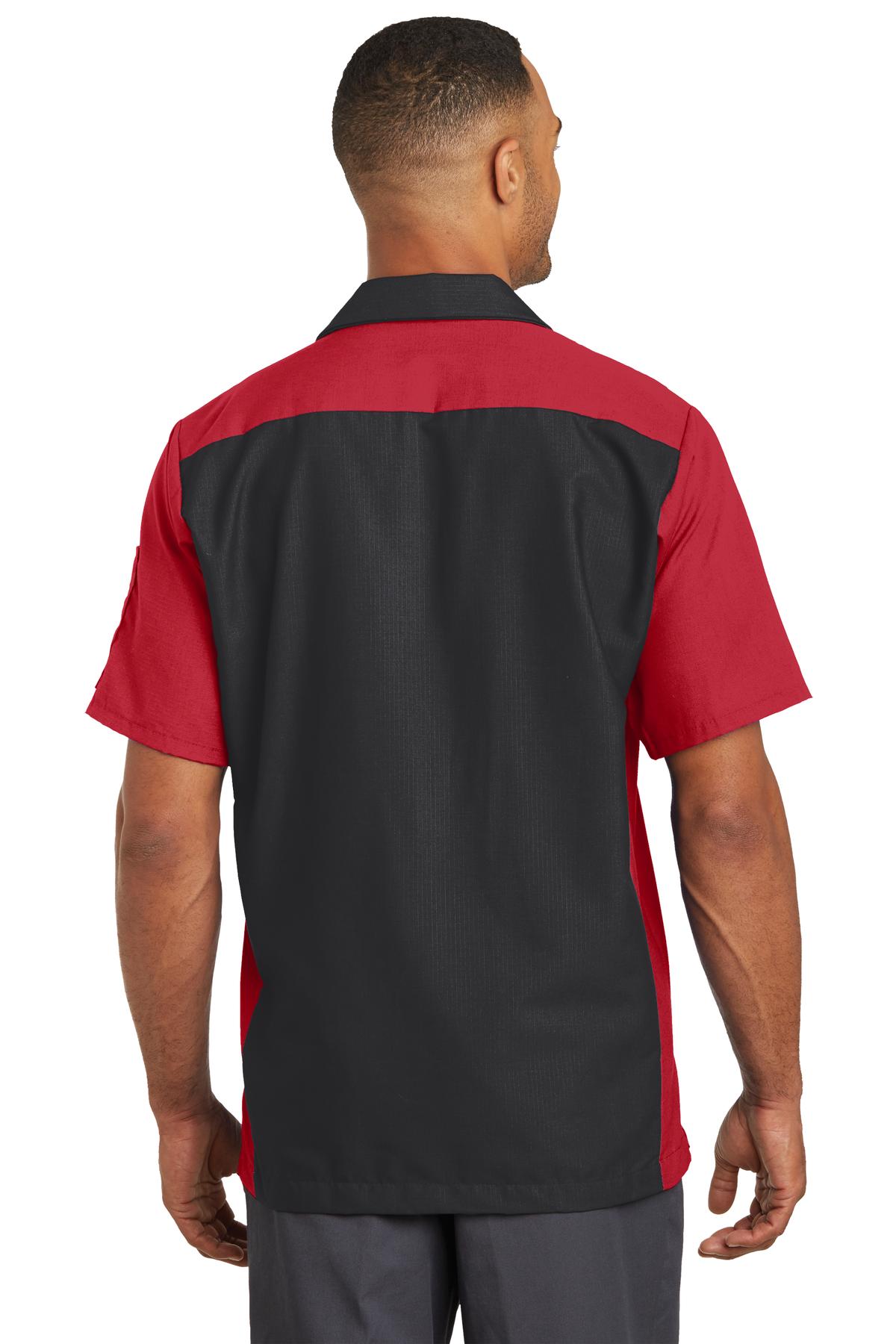 Red Kap Men's Short Sleeve Automotive Crew Shirt. SY20 Corporate Apparel Shirts & Tops