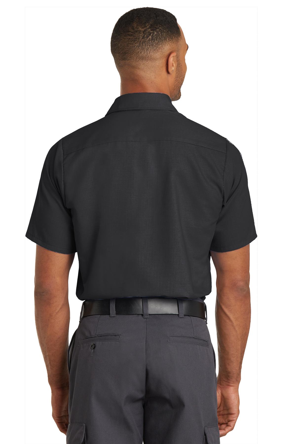 Red Kap Men's Ripstop Short Sleeve Work Shirt. SY60 Corporate Apparel Shirts & Tops