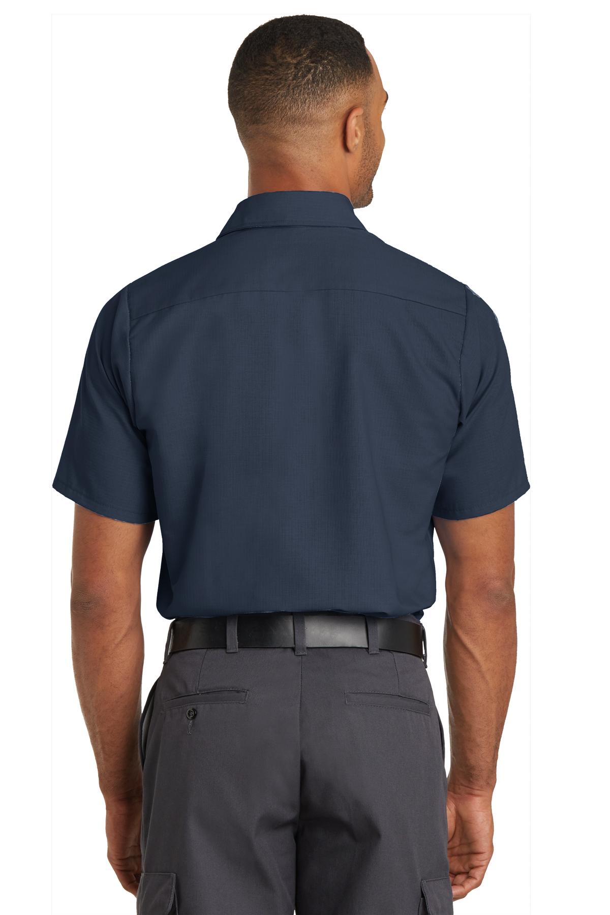 Red Kap Men's Ripstop Short Sleeve Work Shirt. SY60 Corporate Apparel Shirts & Tops