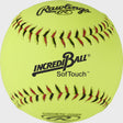 Rawlings Synthetic Leather Incredi-Ball 11" Yellow Softstitch Softballs - Dozen Team Softball Equipment