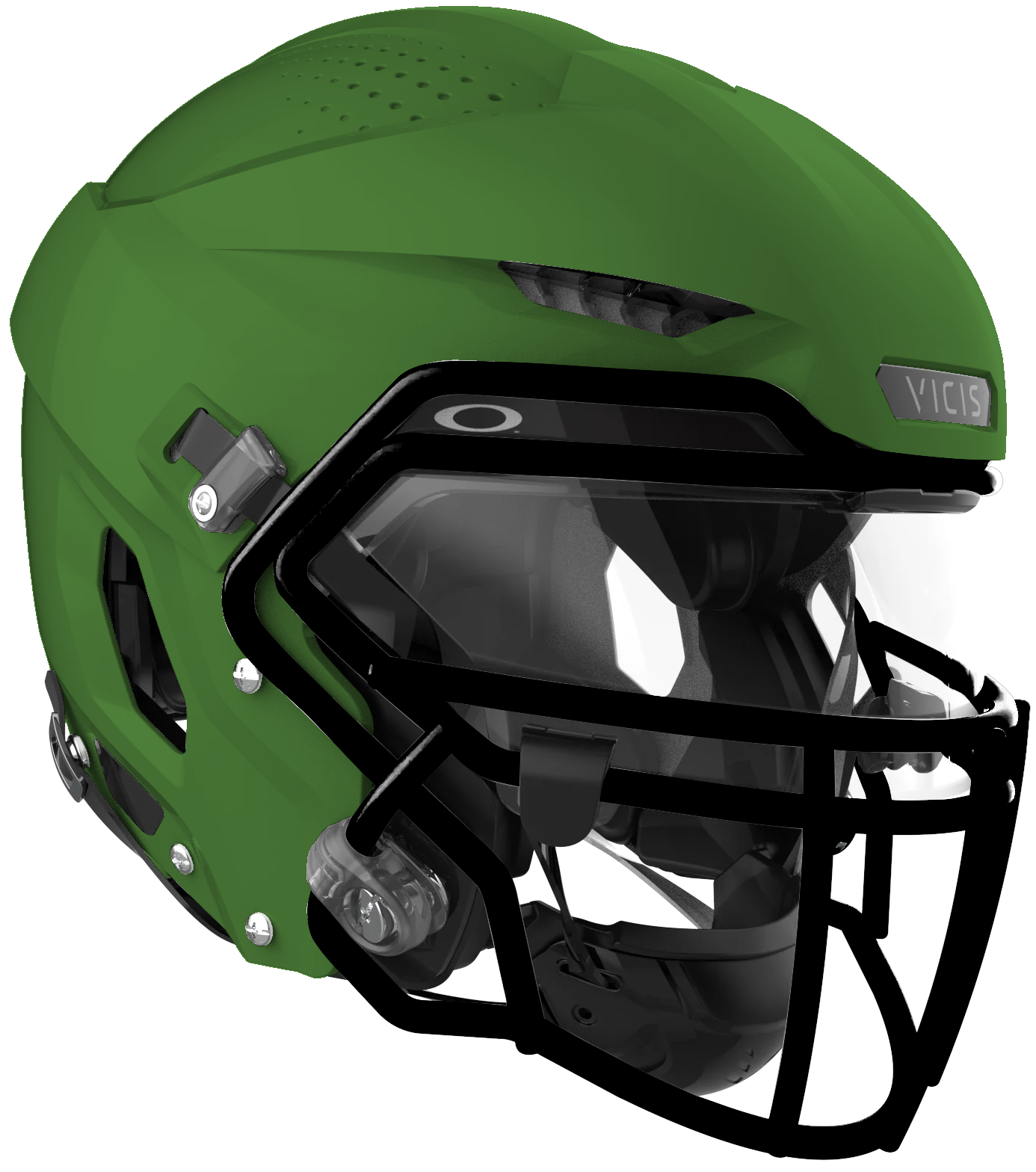 Vicis Adult Zero2 Elite Trench Football Helmet with Titanium Facemask & Oakley Eyeshield Football Helmets Adult