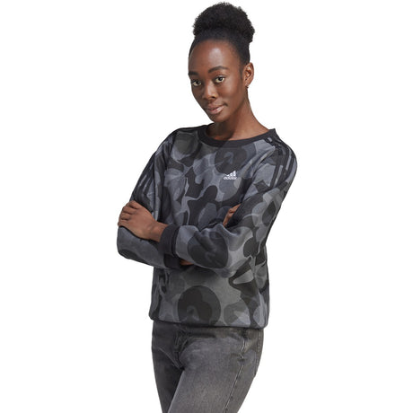 adidas Women's All Over Print Sweatshirt Womens Apparel Sweatshirts & Fleece