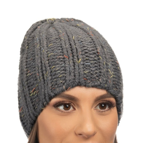 Lemon Women's Speckled Chucky Ribbed Beanie Unisex Accessories Hats & Caps