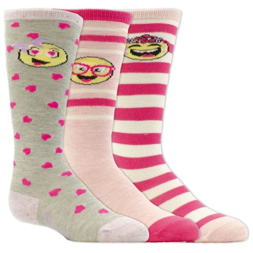 Skechers Girl's 3 Pack S Non Terry Knee High Unisex Accessories Socks