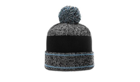 Richardson Heather Beanie with Cuff & Pom Unisex Accessories Hats & Caps