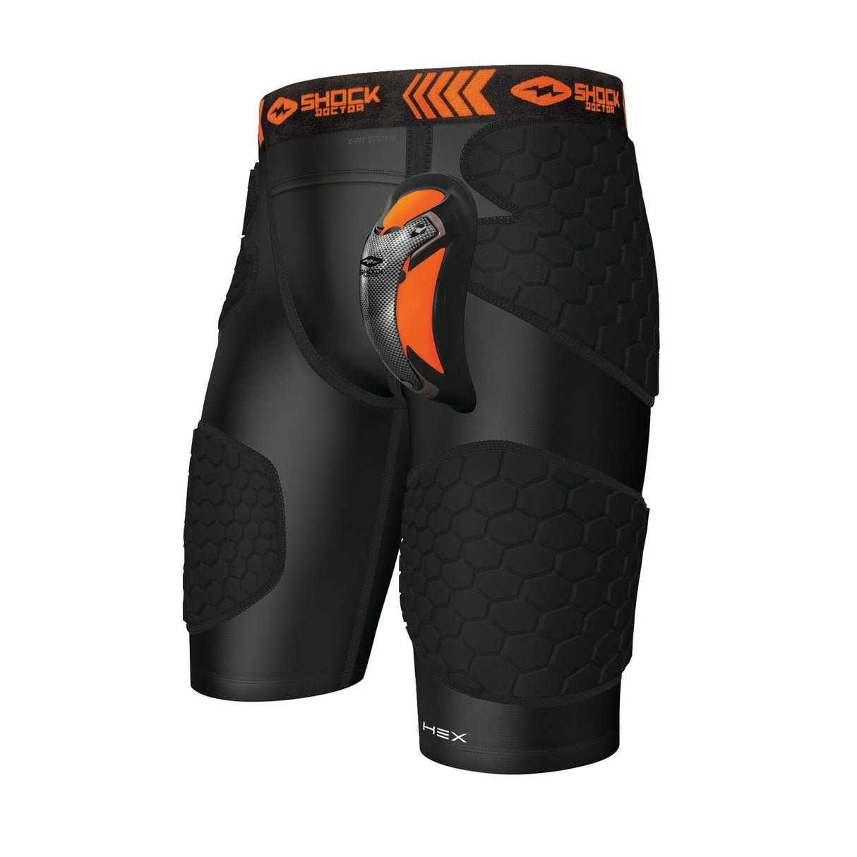 Shock Doctor HEX CompFit Imp Short w/Ult Carb Flex Cup Unisex Accessories Health & Wellness