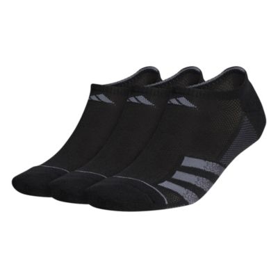 adidas Men's Superlite Stripe 3 3-Pack No Show Socks Unisex Accessories Socks