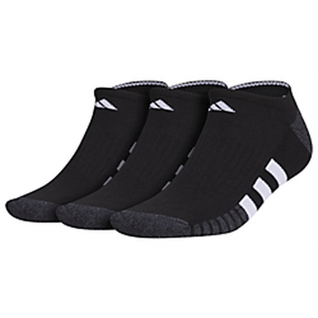 adidas Men's Cushioned 3.0 3-Pack No Show Socks Unisex Accessories Socks