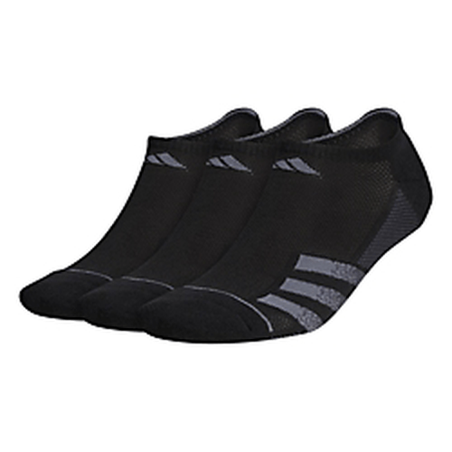 adidas Men's Superlite Stripe 3 3-Pack No Show Socks Unisex Accessories Socks