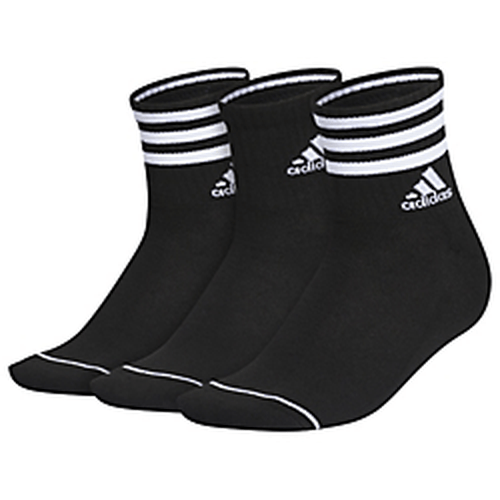 adidas Women's Cushioned 3-Stripe 3.0 3-Pack High Quarter Socks Unisex Accessories Socks