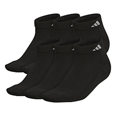 adidas Women's Athletic Cushioned Low Cut Socks 6 Pairs Unisex Accessories Socks