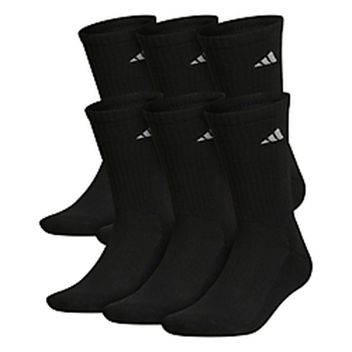 adidas Men's Athletic Cushioned 6-Pack Crew Socks Unisex Accessories Socks
