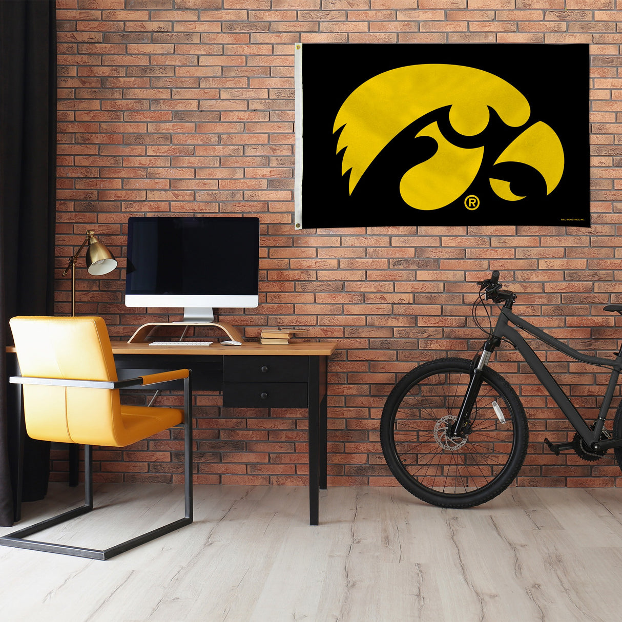 Rico Industries NCAA Iowa Hawkeyes Standard 3' x 5' Banner Flag-1
