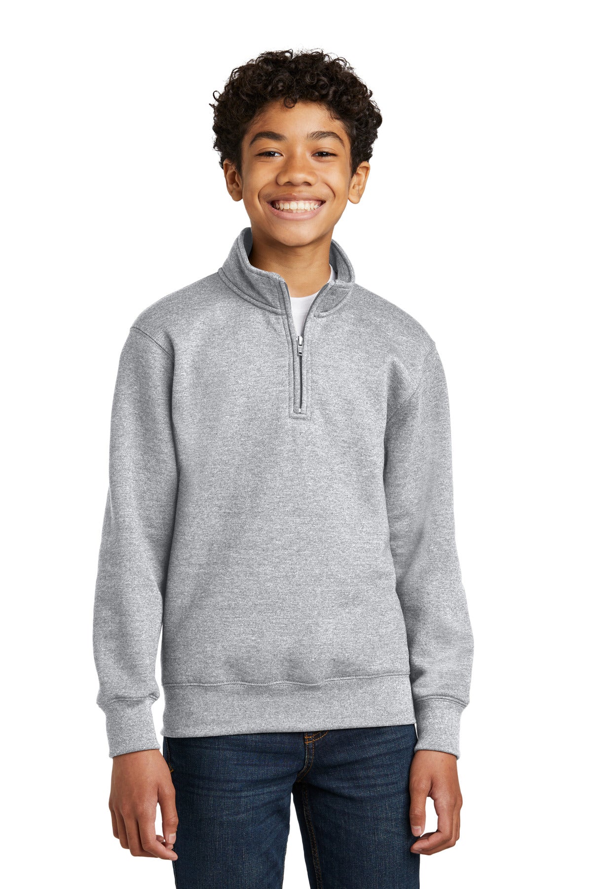 Port & Company Youth Core Fleece 1/4-Zip Pullover Sweatshirt Youth Apparel Hoodies & Sweatshirts