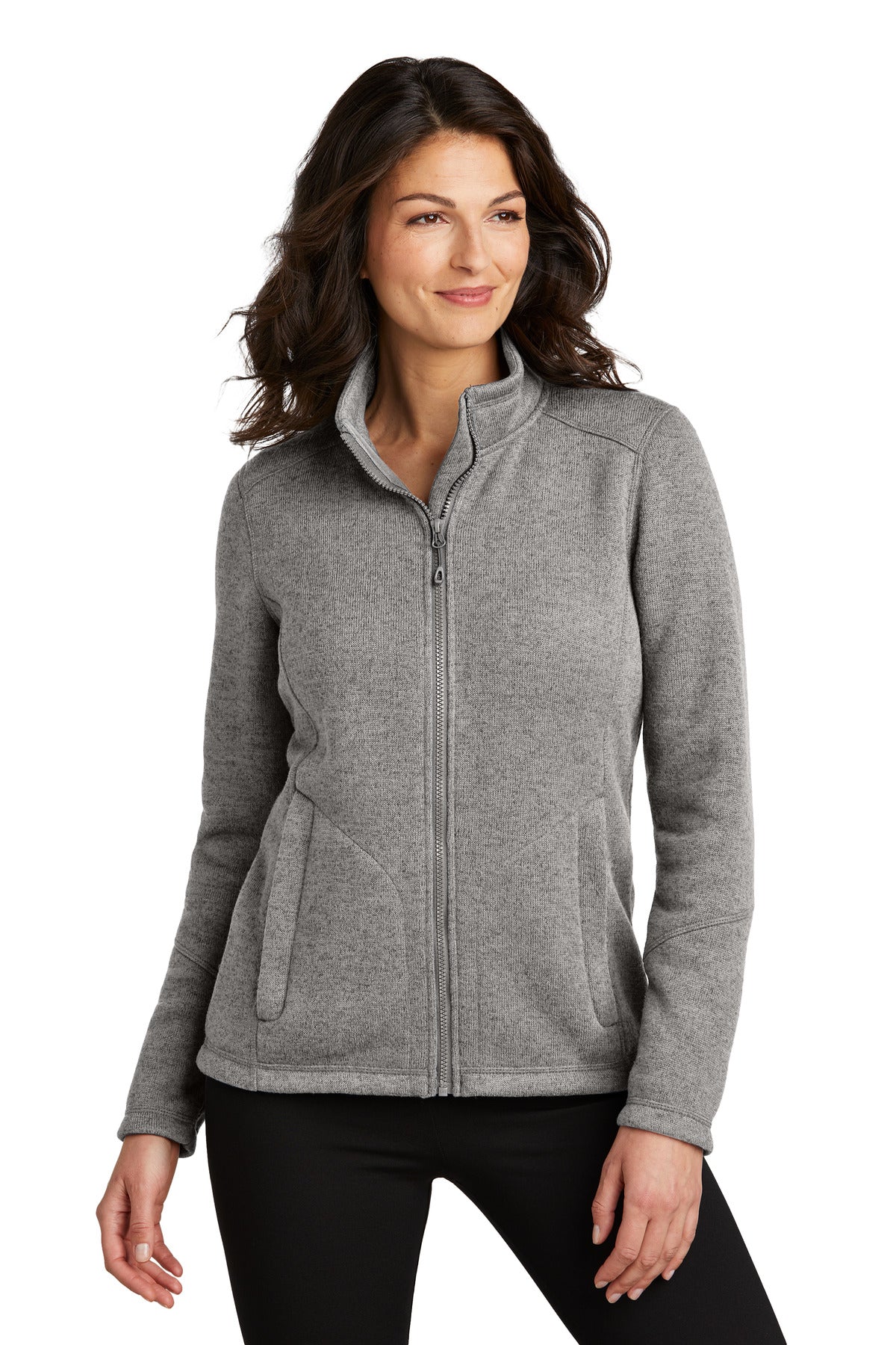 Port Authority® Ladies Arc Sweater Fleece Jacket Womens Apparel Sweatshirts & Fleece