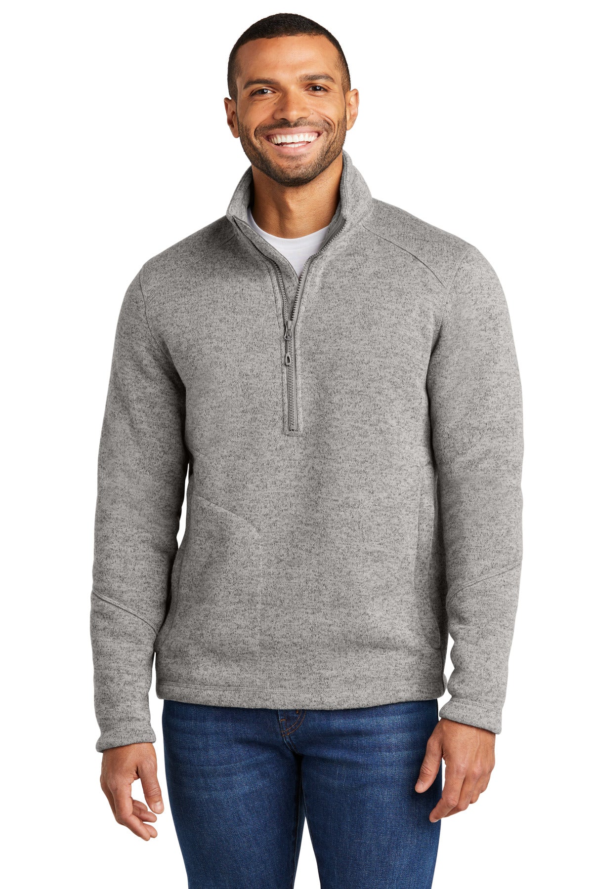 Port Authority® Arc Sweater Fleece 1/4-Zip Mens Apparel Sweatshirts & Fleece
