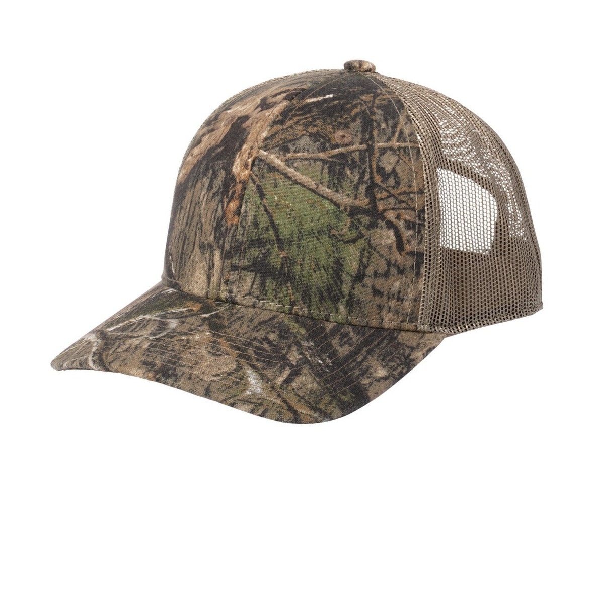 Russell Outdoors Camo Snapback Trucker Cap. RU900 Corporate Accessories Hats & Caps
