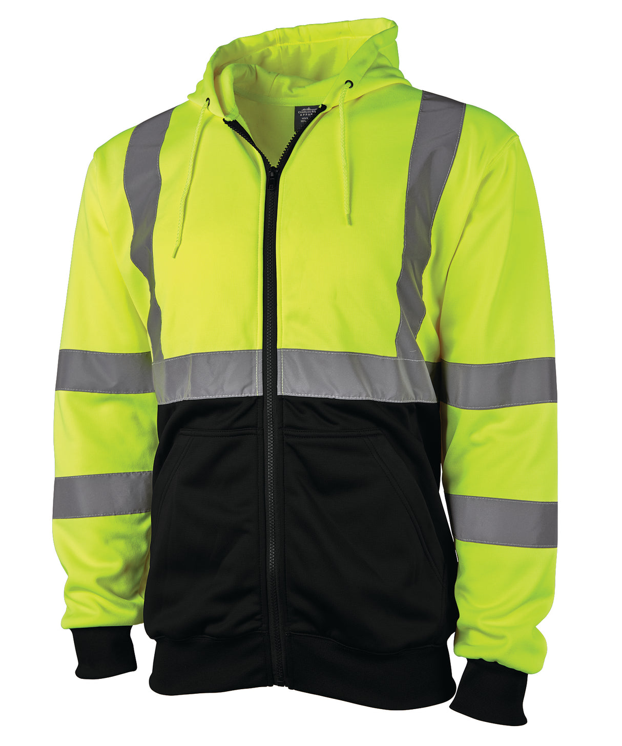 Charles River Men's Hi-Vis Full Zip Jacket Mens Apparel Jackets & Vests