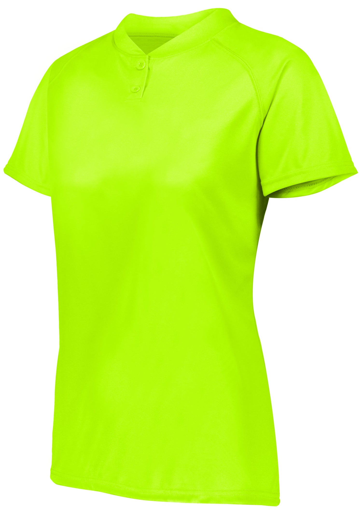 Augusta Ladies Attain Wicking Two-Button Softball Jersey