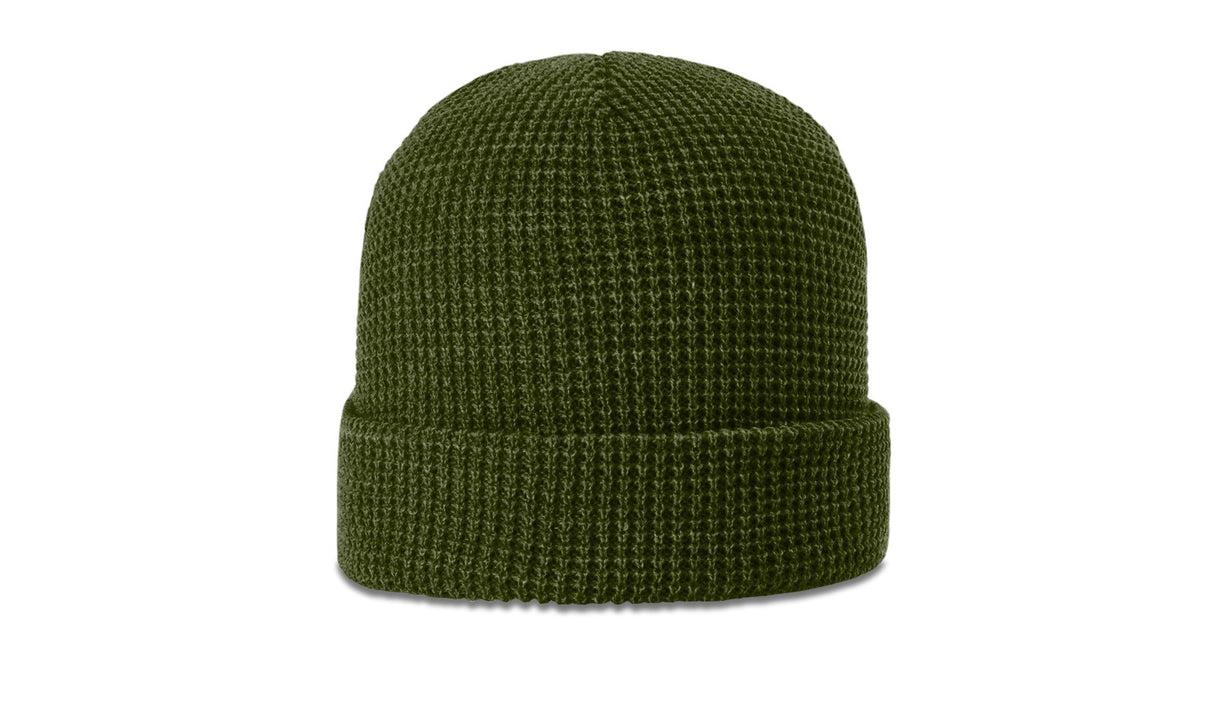 Richardson Waffle Knit Beanie with Cuff Unisex Accessories Hats & Caps