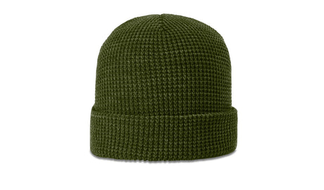 Richardson Waffle Knit Beanie with Cuff Unisex Accessories Hats & Caps