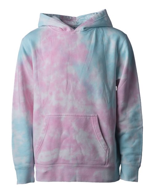 Independent Trading Co. Youth Midweight Tie-Dye Hooded Pullover Youth Apparel Hoodies & Sweatshirts