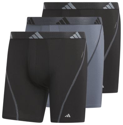 adidas Men's Performance Mesh 3-Pack Boxer Brief Mens Apparel Underwear