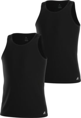 adidas Men's Stretch Cotton 2-Pack Tank Top Mens Apparel Shirts & Tops