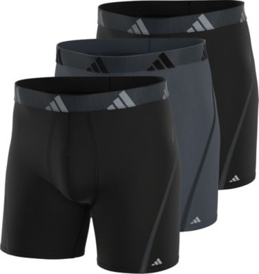 adidas Men's Performance Mesh Big & Tall 3-Pack Boxer Brief Mens Apparel Underwear