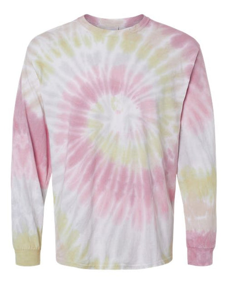 Colortone Men's Tie-Dyed Long Sleeve T-Shirt Colortone